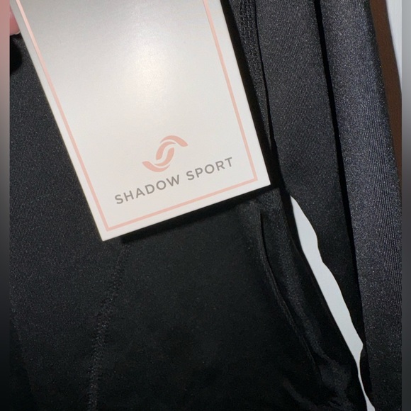 NEW! Shadow Sport Black Fitted Mock-Neck Zip Front Athletic Jacket - Picture 9 of 15